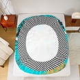 thumbnail image 5 of Castle Fairy Teenagers Female Men Car Flag Bed Sheets,Vintage Geometric Plaid King Sheets, 5 of 7