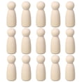thumbnail image 1 of Paquete de 15 pines de madera, figuras de personas de madera en forma de niña de 3 pulgadas, cuerpos de pines de madera sin terminar para manualidades de arte y pintura, 1 of 6