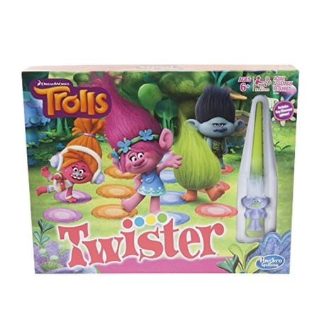 C2095 Hasbro Gaming Twister Game: DreamWorks Trolls Edition Brown/a
