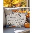 thumbnail image 4 of Fall Throw Pillow Covers&nbsp;20x20 Inch Set of 2 Pumpkin Happy Fall Y'all Decorative Pillow Covers Maple Leaves Sunflower Vintage Cushion Cover Pillowcase for Sofa Couch Bed Home Decor, 4 of 9