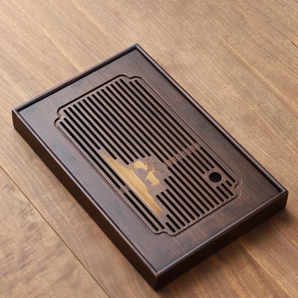 Bandeja de té Bandeja decorativa Mesa de té Kung Fu Juego de té Tipo de cajón Bandeja de té Tablero de té para el hogar Bandeja de té chino M Macarena bandeja de te