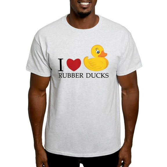 CafePress - Love Rubber Ducks Light T Shirt - Men's Classic Graphic T-Shirt