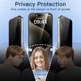 thumbnail image 2 of JETech Privacy Screen Protector for iPhone 15 Pro Max 6.7-Inch with Camera Lens Protector, Anti-Spy Tempered Glass Film, Easy Installation Tool, 2-Pack Each, 2 of 7