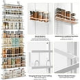 thumbnail image 4 of Over The Door Pantry Organizer with Adjustable Baskets, White Storage  for Kitchen & Laundry Room, 4 of 7