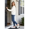 thumbnail image 3 of Litfun Women's Fuzzy Slippers Winter Comfy Indoor House Slippers Soft Memory Foam Shoes, Beige, 3 of 7