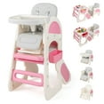thumbnail image 1 of Gymax Convertible Baby Tall Chair 2-Tier Food Tray Feeding Chair for 18+ Month Olds, 1 of 10