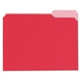 thumbnail image 1 of Deluxe Colored Top Tab File Folders, 1/3-Cut Tabs: Assorted, Letter Size, Red/Light Red, 100/Box | Bundle of 2 Boxes, 1 of 5
