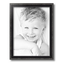 ArtToFrames 12" x 16" Black with Beads Picture Frame, 12x16 inch Black Wood Poster Frame (WOM-4625)