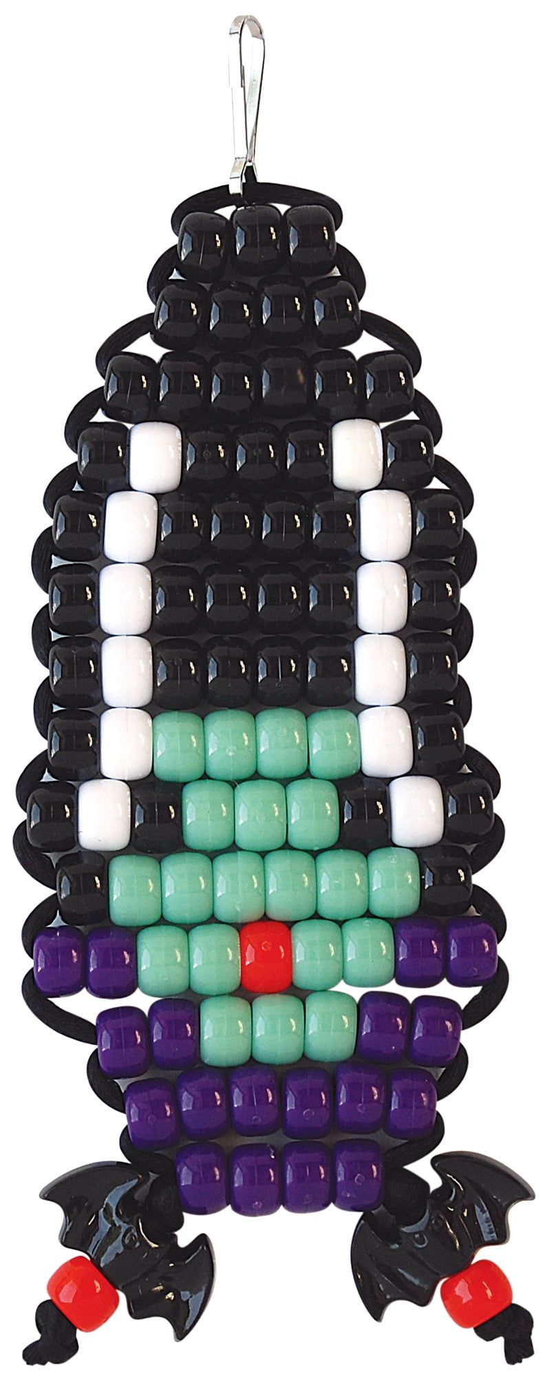 Halloween Spooktacular, 6 Beaded Buddies for Backpack, Plastic Bead Crafts, The Beadery