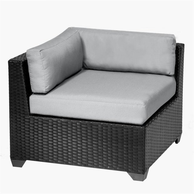 Belle Chaise de Patio d'Angle en Gris