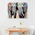 thumbnail image 2 of COMIO  Elephant Wall Decor, Animal Canvas Art Prints Colorful Baby Lover Gifts Pictures Painting for Nursery Decor Bedroom living Room Kids Girls Ready to Hang, 2 of 4