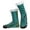 A-Dark Green345, variant on WMNTST Womens Crew Socks With Grips Warm Printed Winter Slipper Socks Soft Cozy Fuzzy Lined Indoor Sock