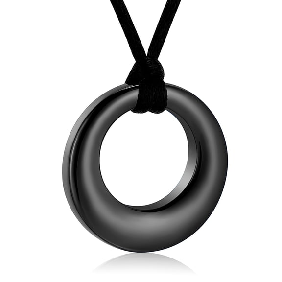 Cremation Jewelry Urn Necklace for Ashes for Women Men, Circle of Life Eternity Memorial Pendant Ash Jewelry