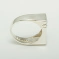 thumbnail image 5 of LBG British Made 10k White Gold Natural Blue Topaz Mens Band Ring - 25 size options - Size 7.5, 5 of 6