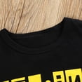 thumbnail image 6 of Infant Baby Boys Girls Letter Print T-shirt Pants Trousers Outfits Set Boys Baby Boys Short Sleeve Boys Set with Bow Tie Toddler Wedding, 6 of 9