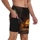 thumbnail image 2 of Balery Cozy Tree Hole Cabin Bañador para hombre, shorts de playa de secado rápido con entrepierna y forro de compresión-Small, 2 of 6