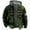 Multicolor, variant on Men's Flag Print Fleece Lined Thickened Jacket with Zipper Hood - Casual Big Size Coat for Winter Fashion, Holiday Gifts, and Snow Activities, Great for Outdoor Enthusiasts,Army Green,L
