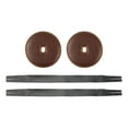 thumbnail image 1 of Correas de cuero perfke para platillos 2 piezas con almohadillas Marron oscuro, 1 of 9