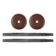 thumbnail image 1 of Correas de cuero PU con almohadillas Baoblaze 2 piezas para platillo Gong chino Marron oscuro, 1 of 8