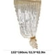 thumbnail image 3 of Cortinas Transparentes para Ventanas, Paneles de Voile Livianos, Cortinas de Gasas con Franjas Bordadas, 132 x 160 cm para Decoración de Sala de Estar y Dormitorio, 3 of 6
