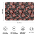 thumbnail image 3 of Black Daisy Flower Floral Pattern Bathroom Rugs Mat,Non Slip Microfiber Bathroom Rug,Rubber Backing,Soft Bathroom Mats for Bathroom Floor,Tub and Shower,20x32in(50x80cm), 3 of 5