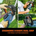 thumbnail image 2 of SENIX 20V 10-Inch String Trimmer, Leaf Blower & 21-Inch Hedge Trimmer 3-Tool Kit Combo (2*4 Ah Battery and 2A Charger Included) S2K3B2-01, 2 of 15