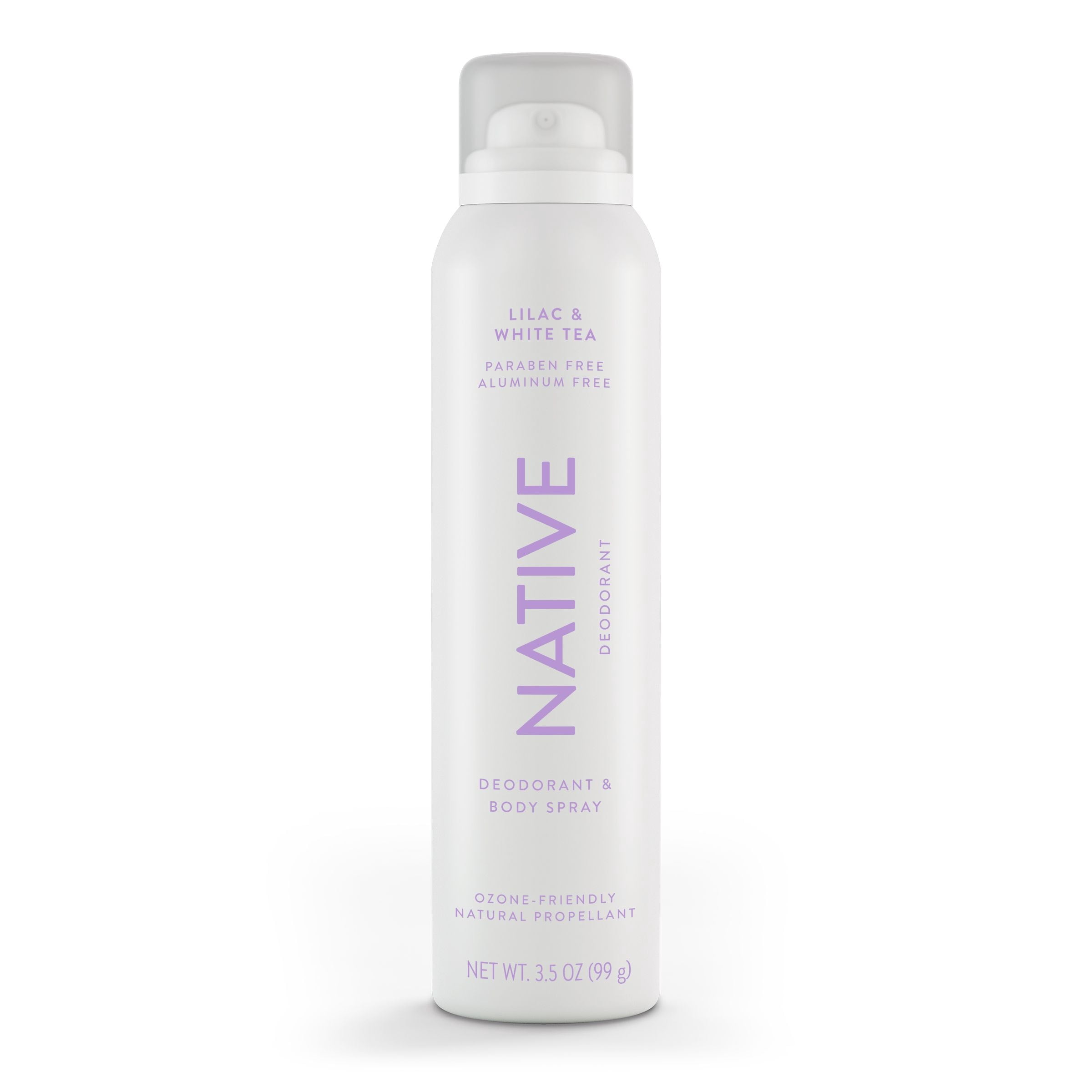 (2 pack) Native Deodorant and Body Spray, Lilac & White Tea, Aluminum-Free, for Women and Men, 3.5 oz