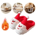 thumbnail image 4 of Papá Noel Felpa Pantuflas Caseras Esponjosas Antideslizantes Navidad para Interior, 4 of 9