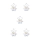 thumbnail image 3 of Colgante de Navidad Advancent campana de estrella decoración de pared dorado Blanco rojo, 3 of 6