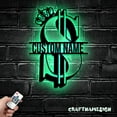 thumbnail image 5 of Craftnamesign Custom Dollar Money Symbol Metal Wall Art Led Light, Custom Accountant Name Sign, 5 of 5