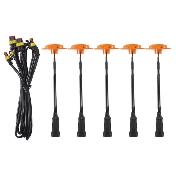 5 Uds, Parachoques Delantero de Coche, Luz de Rejilla LED, Rejilla Frontal, Luz de CirculacióN Diurna DRL para SUV 2014-2020