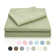 MALOUF Double Brushed Microfiber Super Soft Luxury Bed Sheet Set - Wrinkle Resistant - Twin Size - Fern