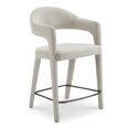 thumbnail image 2 of Moe's Home Collection Martens Counter Stool Fabric Beige, 2 of 7