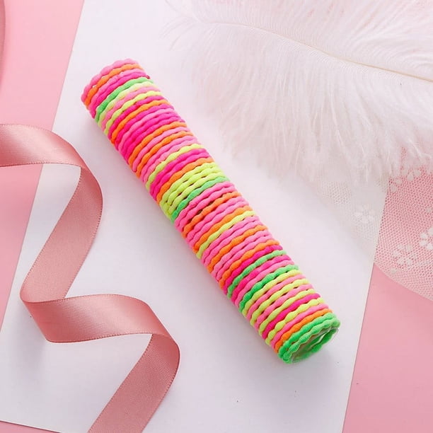 Xihbxyly dia del primer ministro 50 gomas para el pelo de 3 cm para niñas