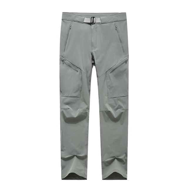 EQWLJWE Pantalons Longs pour Hommes Mode Solide Extérieur Séchage Rapide Randonnée Pantalons Longs pour l'Été