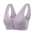 thumbnail image 2 of Front Button Bra  Convenient Front Button Bra Front Closure Sports Bras Women Cotton Ultra Soft Cup Everyday Sleep Bras Front Closure Cotton Sports Bras for Women, 2 of 7