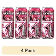 (4 pack) Rockstar Boom! Whipped & Blended Strawberry Energy Drink, 16 oz, 1 Count Can