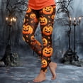 thumbnail image 2 of mgoYE Halloween Leggings for Women High Waist Printed Yoga Pants Holiday Tights Womens Legging Size M, 2 of 7