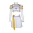 thumbnail image 2 of ZTACE POP Singer Stars Costumes - Mira Zoey Rumi White Outfit Full Set, Girls Cosplay Costumes, Halloween Fancy Party Costumes - White, 150, 2 of 9