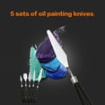 thumbnail image 2 of 5PCS Painting Knife Set Palette Knife Stainless Steel Spatula Kit for Artist, 2 of 9