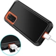 thumbnail image 4 of Petocase for Samsung Galaxy S20 Shockproof Rugged Heavy Duty Durable 3-Layer Full Body Protection Orange, 4 of 7