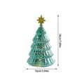 thumbnail image 3 of 2pcs LED Glass Christmas Tree with Lights, Battery Operated Tabletop Decor, Frosted Glass Holiday Centerpiece for Mantel, Window, Fireplace, and Indoor Home Christmas Decorations, 3 of 6