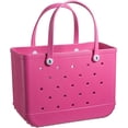 thumbnail image 1 of Bolso de playa lavable Bolsas viaje abiertas EVA peque o resistente a la arena para deportes merc viajes compras campamentos gimnasio y picnic, 1 of 3