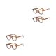 thumbnail image 1 of Minnieouse Monturas para gafas, estante para gafas, dulce regalo, fatiga visual, elegante, Unisex, accesorios de oficina para hombre y mujer, Patrón de leopardo 2piezas, 1 of 6