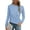Blue Grey, variant on PRETTYGARDEN Long Sleeve Tops for Women Spring Fall Trendy Business Dressy Casual Shirts Crewneck Textured Blouse