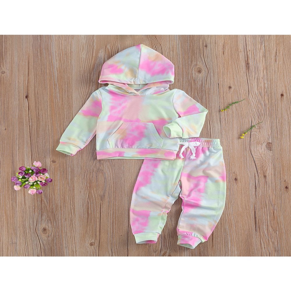 Ensemble Bébé Fille 2 Pièces - T-shirt Pull-over + Pantalon/jupe - Manches Longues, Couleurs Unies - Taille Asiatique, Coton Doux