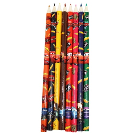 Disney Pixar's Cars Lightning McQueen Colored Pencils Set (8 Pencils)