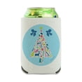 thumbnail image 1 of Folk Christmas Tree Can Cooler - Drink Sleeve Hugger Collapsible Insulator - Beverage Insulated Holder, 1 of 4