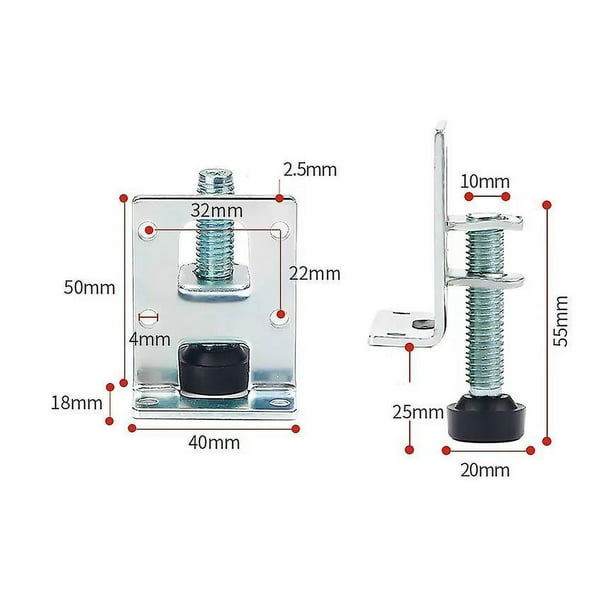 Juego De 4 Niveladores De Muebles Giratorios, Base Ajus... | Cuotas Sin