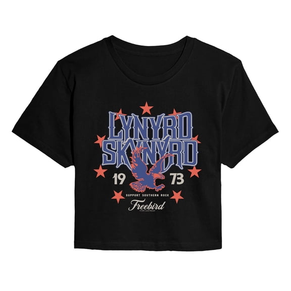 Lynyrd Skynyrd - Freebird Stars - Juniors Cropped Graphic T-Shirt